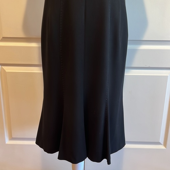 BASLER RUFFLE NECK BLACK DRESS - Picture 3 of 9